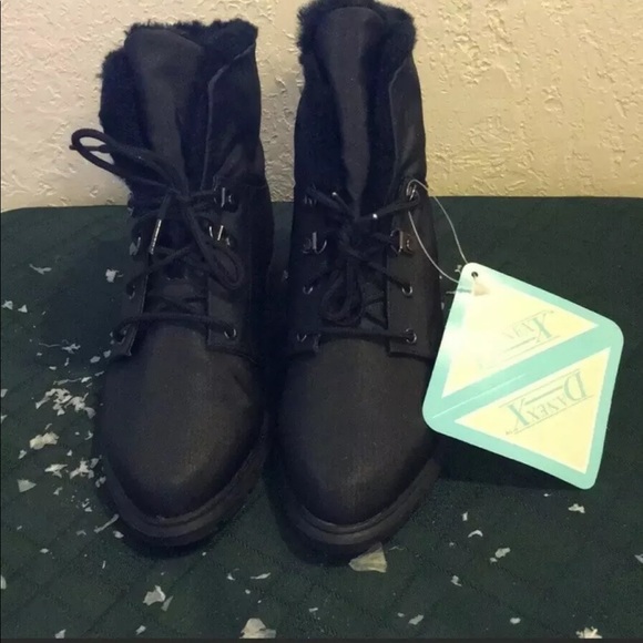 DanEXX Thermolite Women’s Black fur-Lined warm ankle Boots NEW in Box Size 5 - Picture 4 of 5
